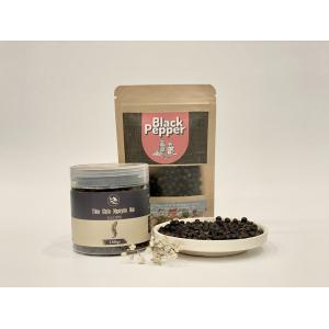 Tiêu Chín Nguyên Hạt Huỳnh Khoa, Hủ 180gr. Đặc Sản Phú Quốc