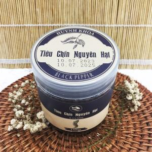Tiêu Chín Nguyên Hạt Huỳnh Khoa, Hủ 180gr. Đặc Sản Phú Quốc