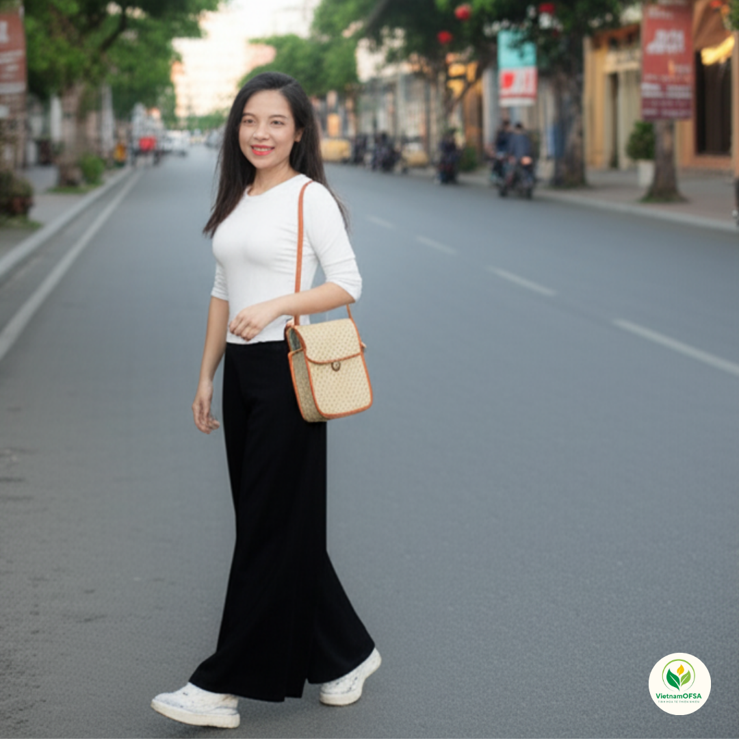 Túi Cỏ Bàng - Nét chấm phá vintage cho outfit mùa hè