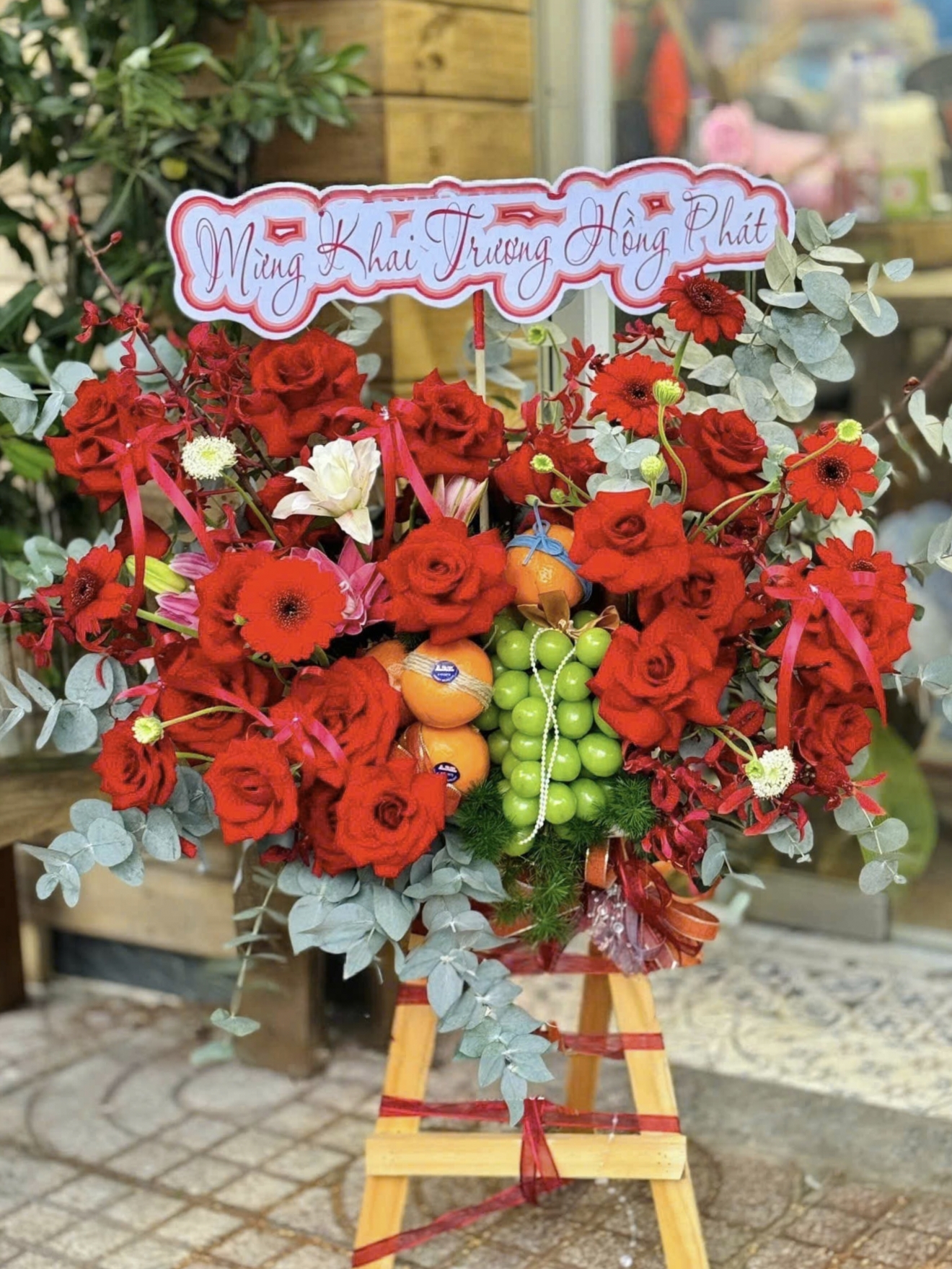 Kệ Hoa Chúc Mừng