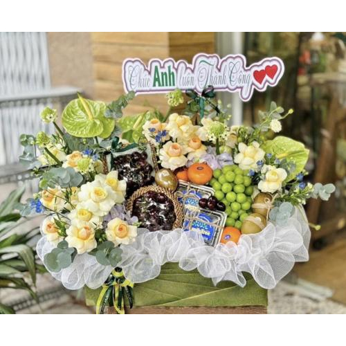 Giỏ Hoa - Trái Cây Chúc Mừng